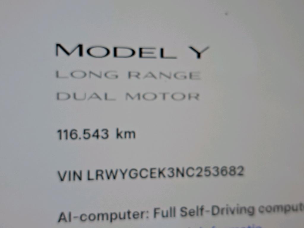TESLA MODEL Y BEV 75KWH LONG RANGE AUTO 4WD